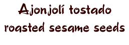 semillas de ajonjoli tostadas